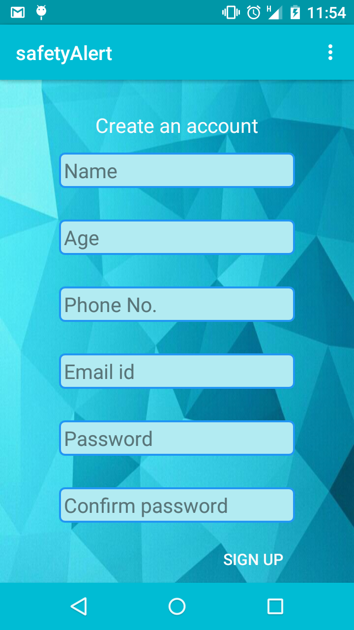 create an account